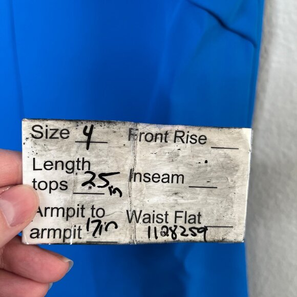 Halston Women's Faren Knot Dress Shell Top Ocean Blue Size 4 - Picture 9 of 10